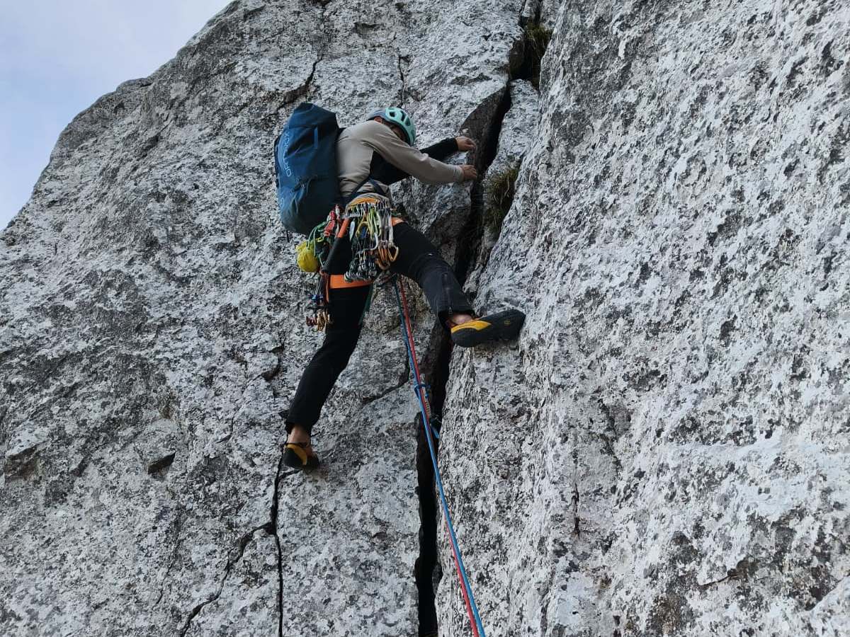 In Cammino con Marco e Cornelio Parete Nord Ovest&nbsp;Presolana